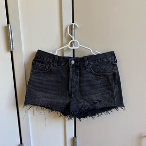 Levi’s Black Jean Shorts